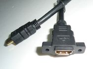 Enegreça o cabo M/F chapeado ouro de 1,4 HDMI, apoio 3D 1M, 1.5M, 3M, cabos de 5M 1080p HDMI
